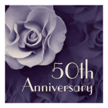 30th Anniversary Invitation - BLUE Rose