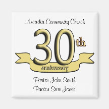 30th Anniversary Party Favours Refrigerator Magnet