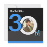 30th Big 3Oh! Photo Birthday Party Invitation