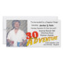 30th Birthday Adventure Party Photo Invitation