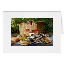 30th BIRTHDAY=AGED BETTER THAN FINE WINE Greeting Card
