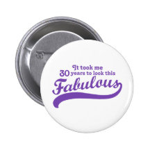 30th Birthday Button