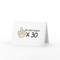 30th Birthday Greeting Card