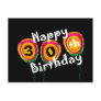 30th Birthday Colourful Balloons