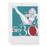 30th Birthday - Dirty 30 Invitation