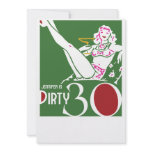 30th Birthday - Dirty 30 Invitation