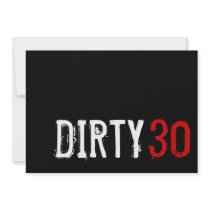 30th Birthday - Dirty 30 Invitation