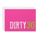 30th Birthday - Dirty 30 Invitation