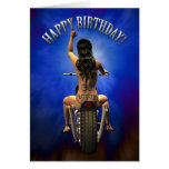 30th Birthday girl with 30 tattooed on her bottom cards