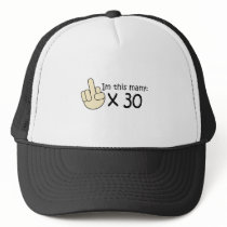 30th Birthday Trucker Hats