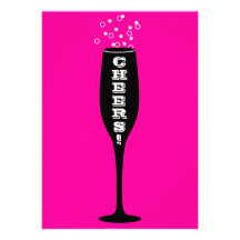 30th Birthday Invitation - Champagne Cheers!
