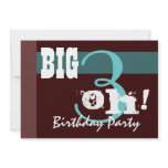 30th Birthday Party - Aqua Chocolate Template Invitations