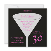 30th Birthday Party Invitation -- 30th Toast