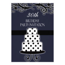 30th Birthday Party Personalised Invitation