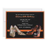 30th Birthday Party Shoes Invitation