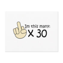 30th Birthday Post Card