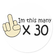 30th Birthday Stickers