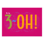 30th Birthday - the Big 3-OH! Personalized Invitation