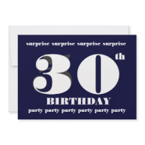 30th SURPRISE Midnight Birthday Party Template
