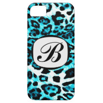 311 Aqua Blue Leopard Initial iPhone Cover casemate cases