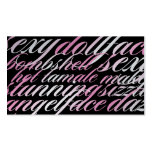 311 Beauty "Terms" 2 Business Card