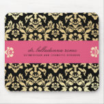 311-Belladonna Damask Pink Mousepad