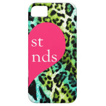 311 Best Friends Heart Turquoise Leopard RightSide casemate cases