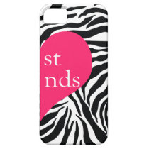 311 Best Friends Heart Zebra Right Side casemate cases