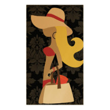 311 Bikini Fashionista Blonde Business Card Templates