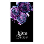 311-Blue Flame | Black Business Card Template