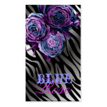 311-Blue Flame | Rose Zebra business cards