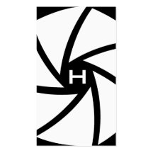 311-CAMERA READY | BLACK AND WHITE BUSINESS CARD TEMPLATE