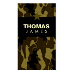 311-CAMO STAR CREAM BUSINESS CARDS