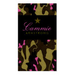 311-CAMO STAR PINK business cards
