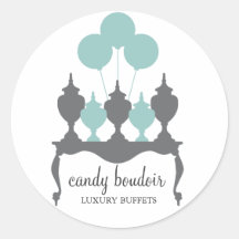 311 Candy Boudoir Rococo Robin Egg Blue Sticker