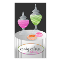311-Candy Caterer_Candy Only | Charcoal Business Card