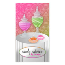 311-Candy Caterer _Candy Only Lollipop Fade Business Card Template