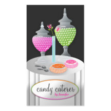 311-Candy Caterer | Charcoal Business Card Templates