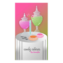 311-Candy Caterer Version 2 Lollipop Fade Business Card Template