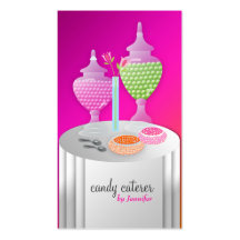 311-Candy Caterer Version 2 Wild Sunset Business Card Template