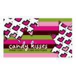 311-Candy Kisses | Funky Stripes business cards