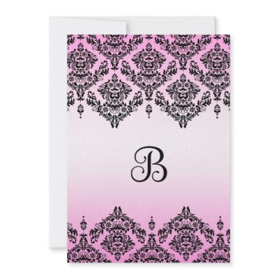 311 Cha Cha Pink { need your initial? contact me } Personalized Invitations by Jill311