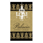 311-CHANDELIER GOLD DAMASK BUSINESS CARDS