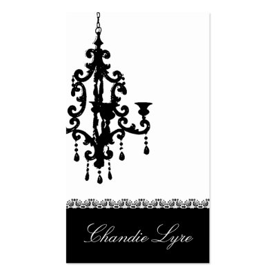 311-CHANDELIER LACE BUSINESS CARD by Jill311