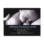 311-CHIC BABY BOY ANNOUNCEMENT postcards