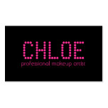 311-Chic Personalised Name Hot Pink Business Card