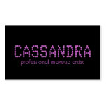 311-Chic Personalised Name Lilac Business Card business cards