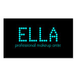 311-Chic Personalized Name Electric Blue Business Card