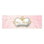 311-Ciao Bella Golden Divine Pink Business Card Template