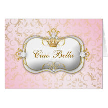 311-Ciao Bella Golden Divine Pink Cards